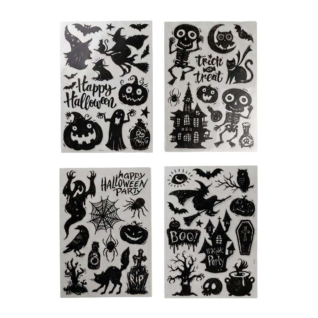 Assorted Halloween Silhouette Stickers