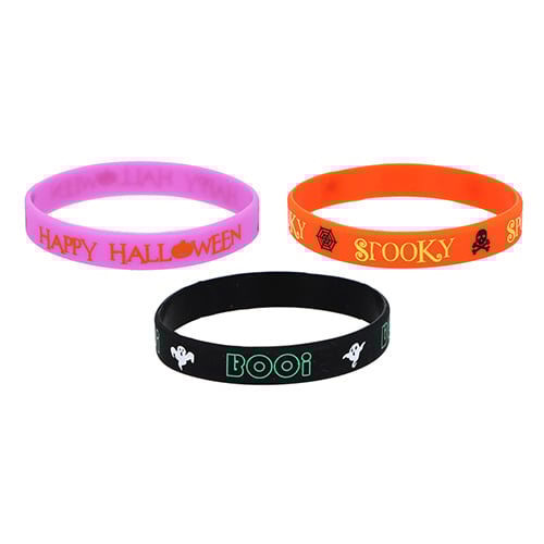 Assorted Halloween Silicone Bracelets - Pack of 5 Product Gallery Image