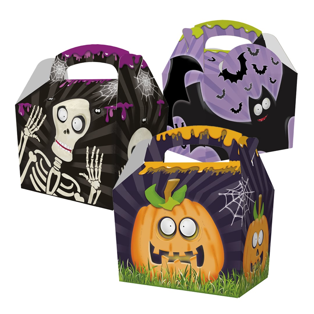 Assorted Halloween Spooky Time Compostable Paper Party Box