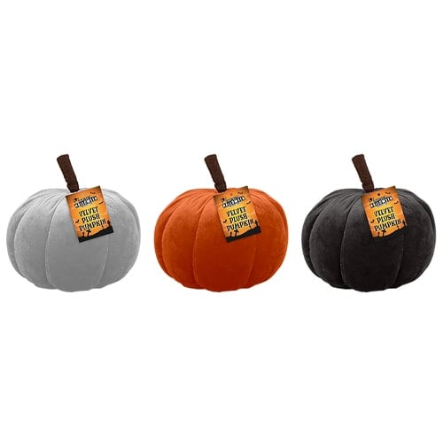 Assorted Halloween Velvet Pumpkin Decoration 16cm Product Image