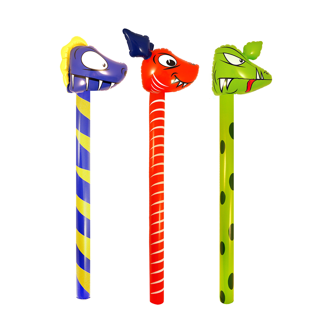 Assorted Inflatable Dinosaur Stick 118cm