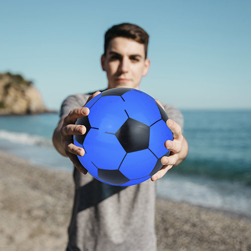 Assorted Inflatable PVC Football 23cm Product Gallery Image