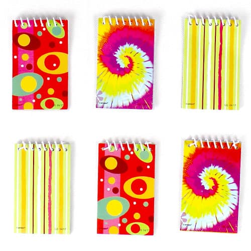 Assorted Mini Spiral Notebooks - Pack of 6 Product Image