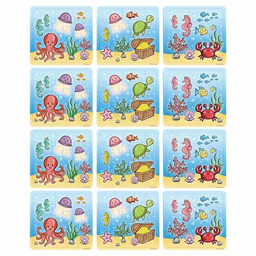 Assorted Mini Sealife Jigsaw Puzzles - Pack of 12 Product Image