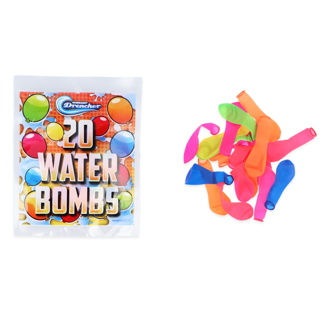 Assorted Neon Drench Water Balloons - Pack of 20