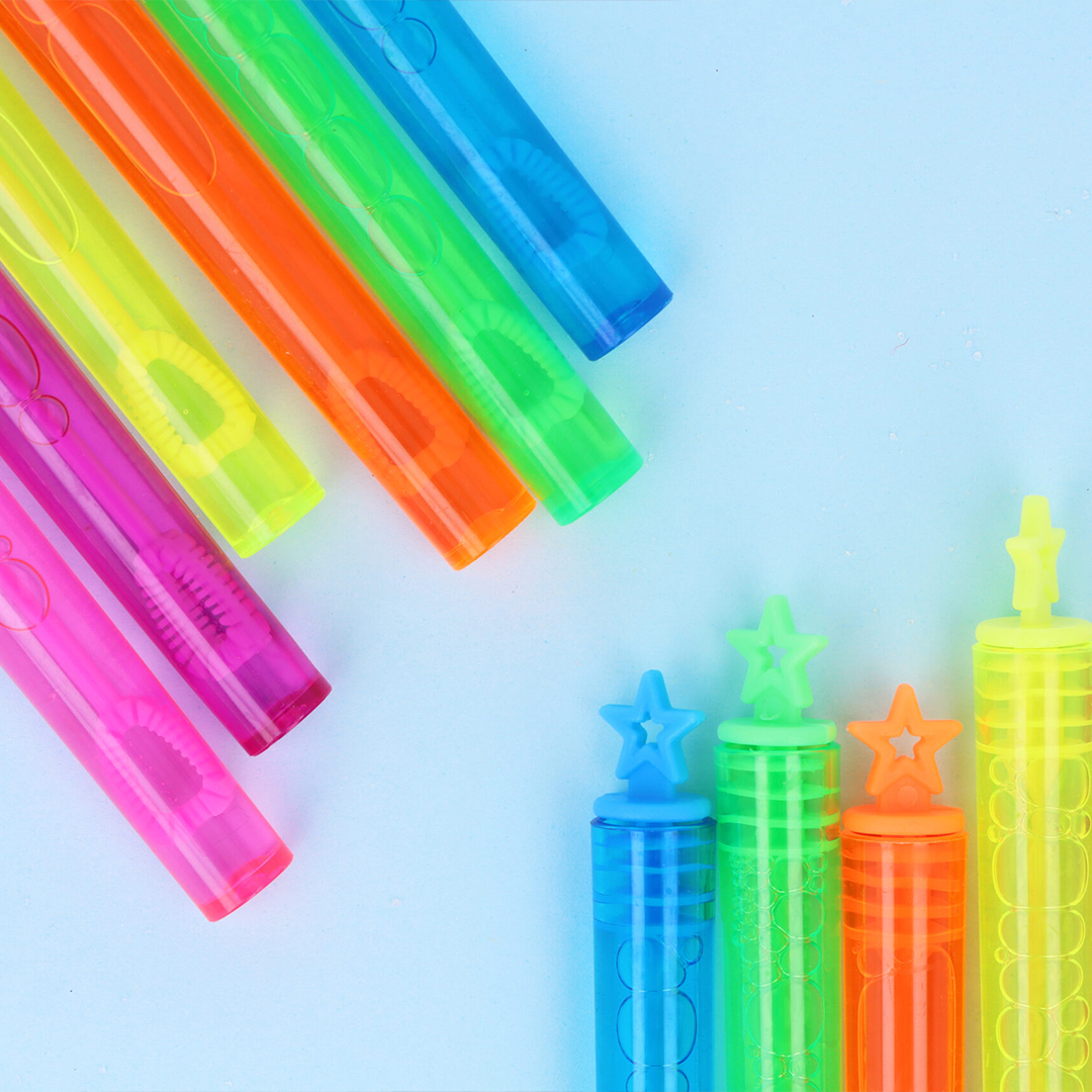 Assorted Neon Star Party Bubble Tubes - Pack of 12 Product Gallery Image