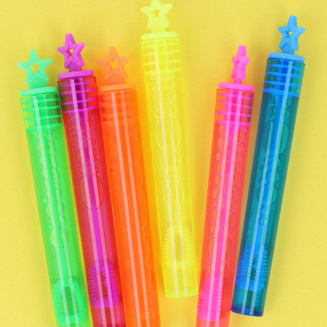 Assorted Neon Star Party Bubble Tubes - Pack of 12 Product Gallery Image