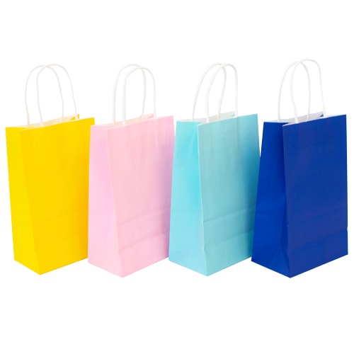 Assorted Paper Bags With Handles 20cm - Pack of 4 Product Image