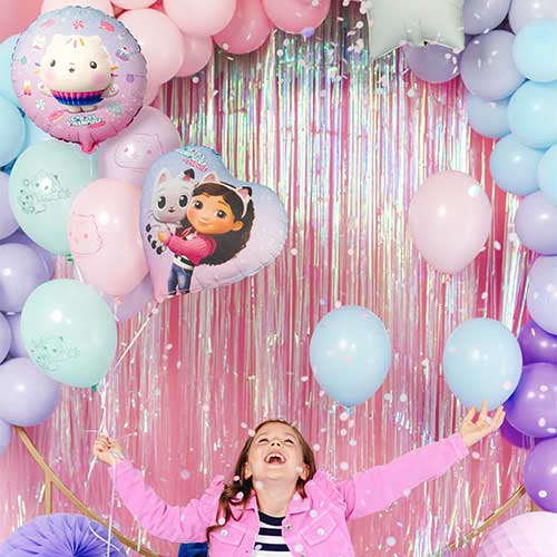 Assorted Pastel Gabby's Dollhouse Latex Balloons 27cm / 11 in - Pack of 6 Product Gallery Image