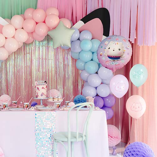 Assorted Pastel Gabby's Dollhouse Latex Balloons 27cm / 11 in - Pack of 6 Product Gallery Image