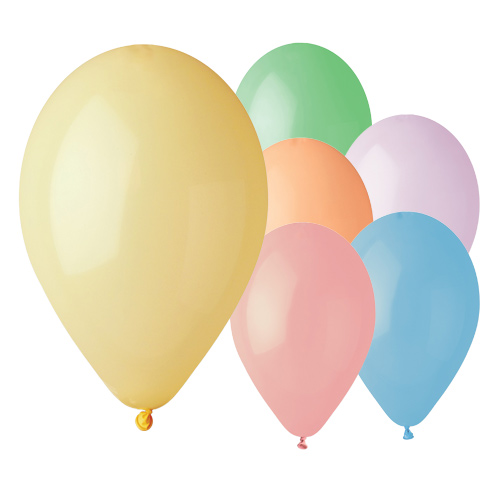 Assorted Pastel Macaron Bio Latex Balloons 33cm / 13 in - Pack of 50