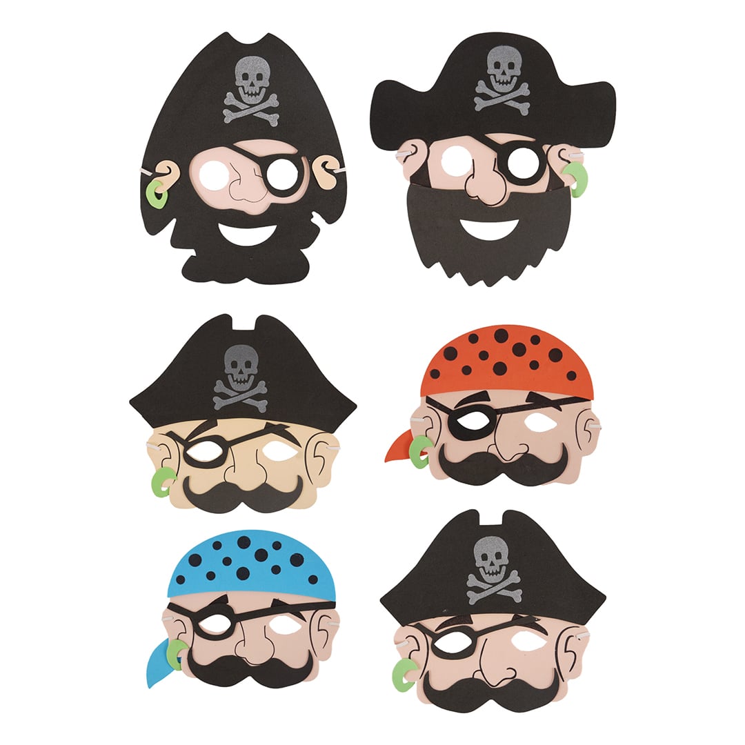 Assorted Pirate Foam Face Mask