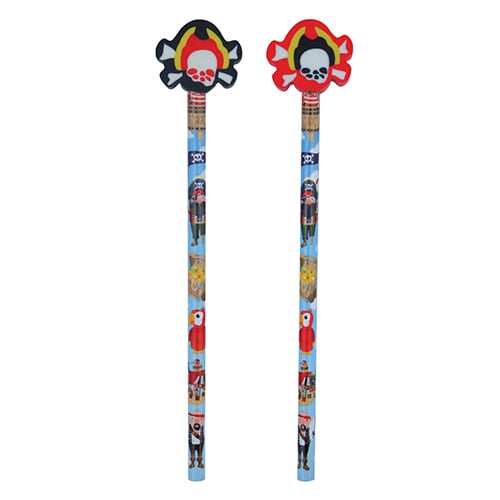 Assorted Pirate Pencil with Eraser Top Product Image