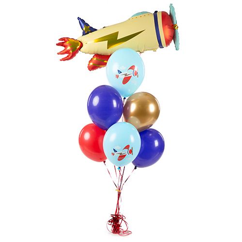 Assorted Planes Latex Balloons 30cm / 12 in - Pack of 6 Product Gallery Image