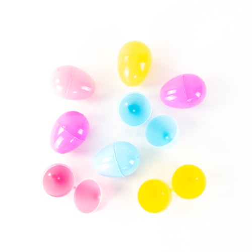 Assorted Refillable Plastic Easter Eggs 6cm - Pack of 8 Product Image