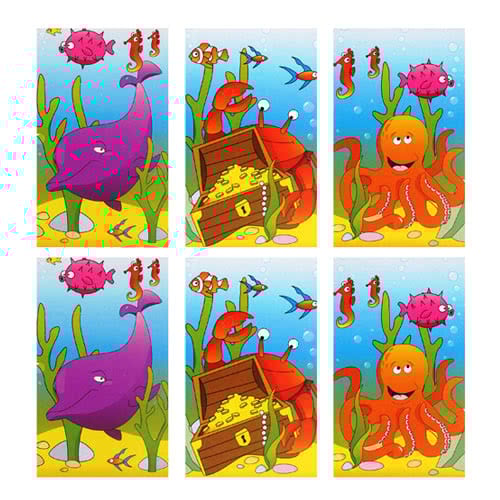 Assorted Sealife Mini Notebooks - Pack of 6 Product Image