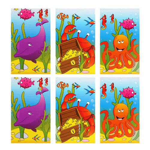 Assorted Sealife Mini Notebooks - Pack of 6 Product Image