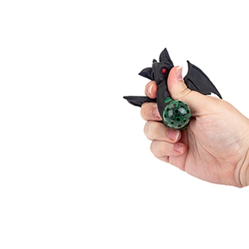 Assorted Spooky Halloween Squishy Black Bat Toy Product Gallery Image