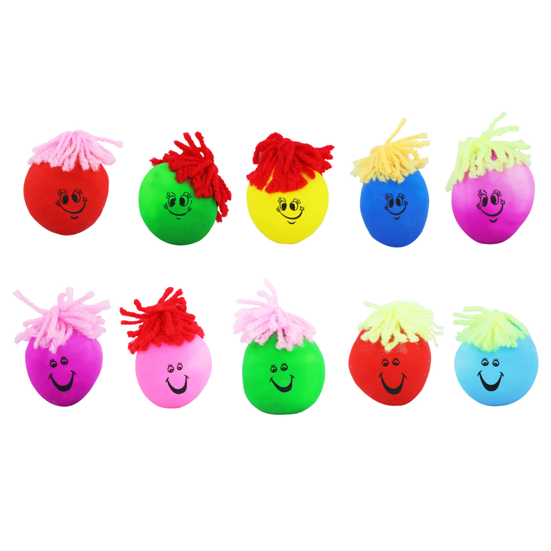 Assorted Squeezy Face Stress Relief Toy 3cm