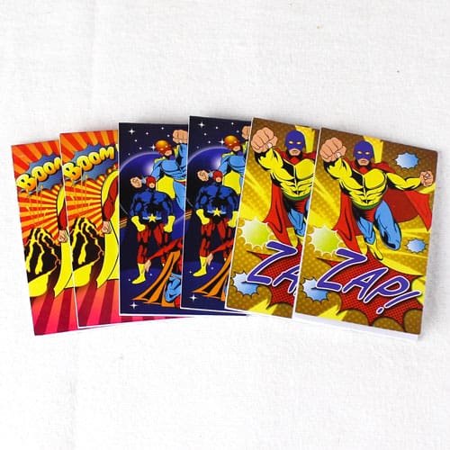 Assorted Super Hero Mini Notebooks - Pack of 6 Product Image