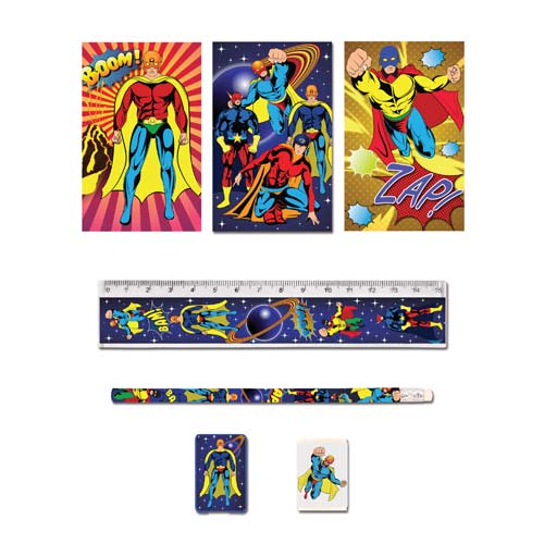 Assorted Superhero Stationery Favour Set