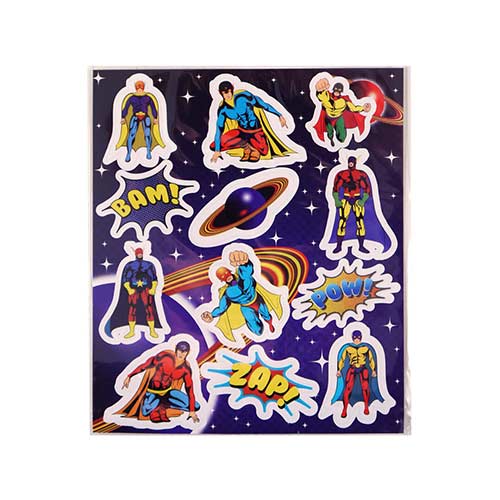 Superhero Sticker Sheet Product Image