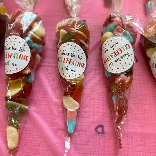 Assorted Sweets Pre Filled Candy Cone 180g Product Gallery Image