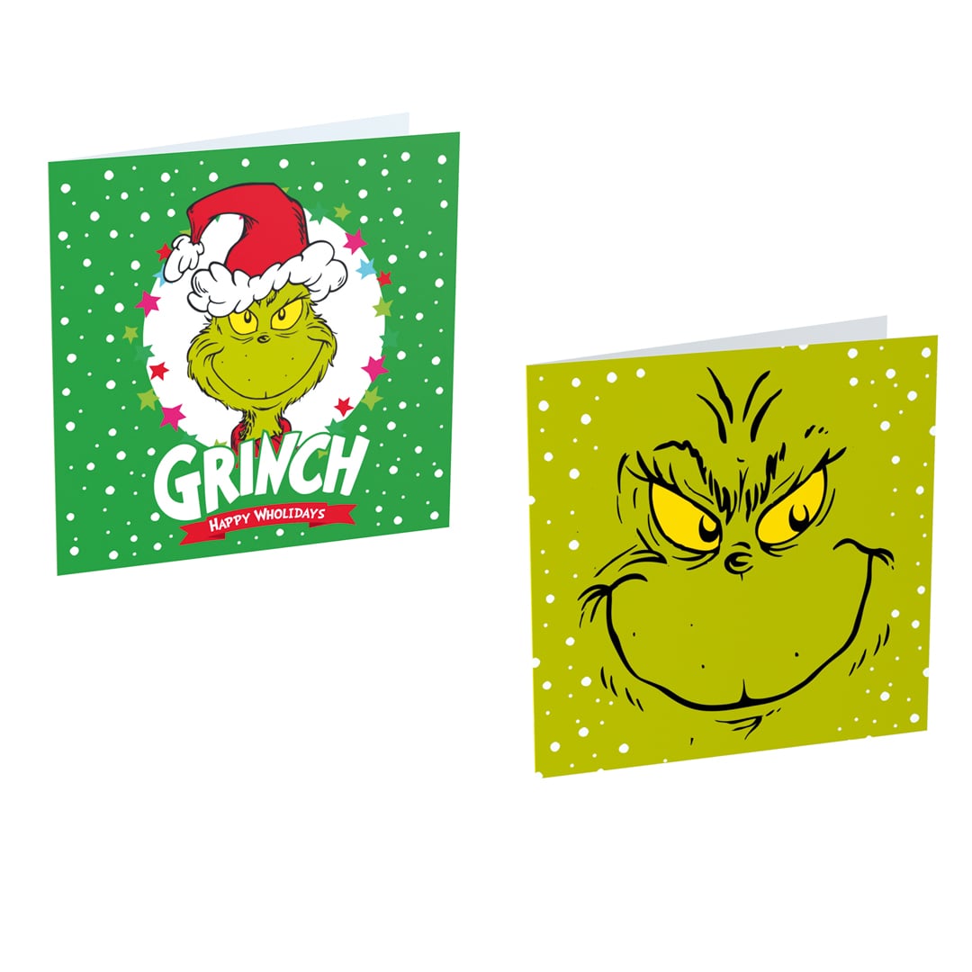 Assorted The Grinch Christmas Greeting Cards - Pack of 10