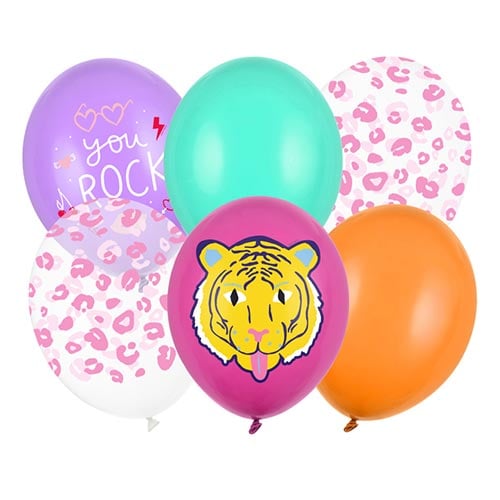 Assorted You Rock Latex Balloons 30cm / 12 in - Pack of 6 Product Gallery Image