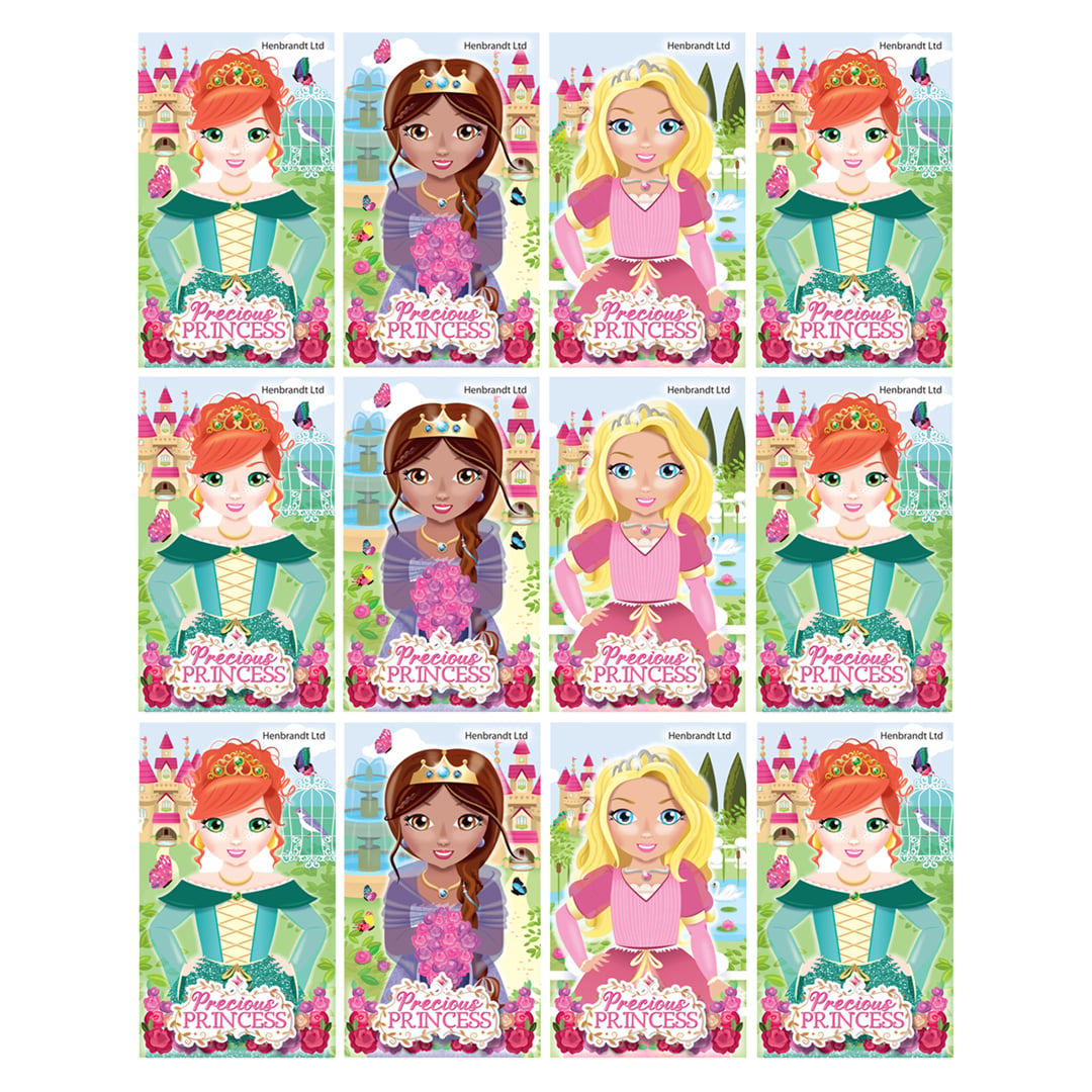 Assorted Princess Mini Notebooks - Pack of 12