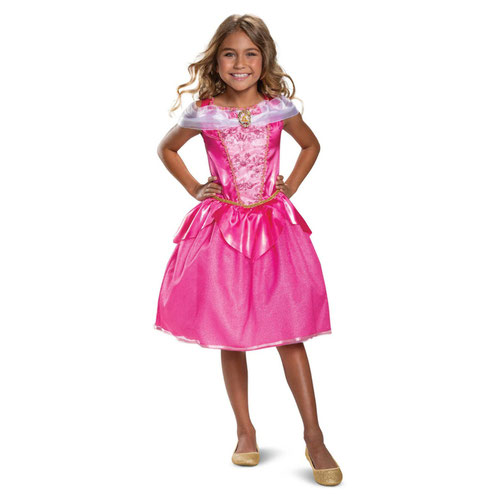 Aurora Sleeping Beauty Disney Princess Deluxe Girls Fancy Dress Costume Kids Medium - Age 7-8 Product Gallery Image