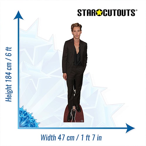 Austin Butler Black Suit Lifesize Cardboard Cutout 184cm Product Gallery Image