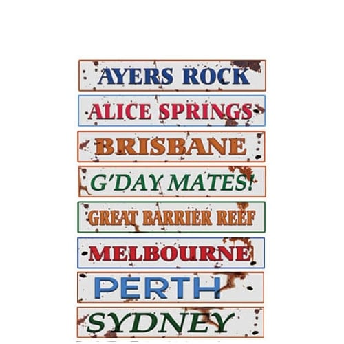 Australian Sign Decorations - 61cm - Pack of 8 Product Image