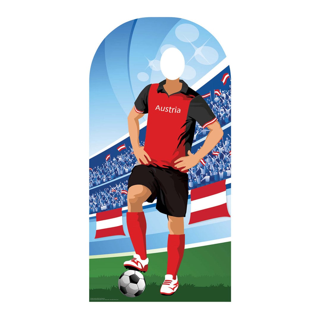 Austria World Cup International Tournament Football Stand-In Cardboard Cutout 190cm