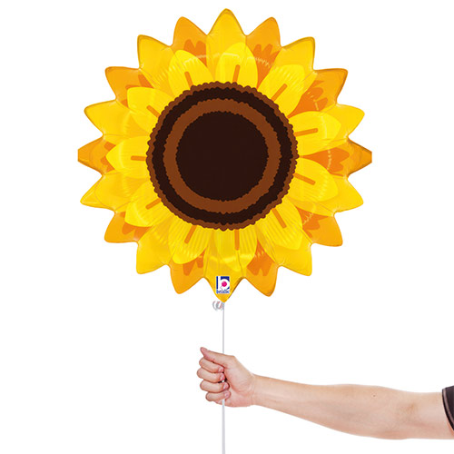 Autumn Sunflower Helium Foil Shaped Balloon 56cm / 22 in Product Gallery Image