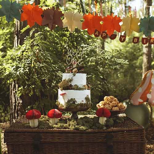 Autumnal Leaves Tissue Paper Hanging Garland Decoration 3m Product Gallery Image