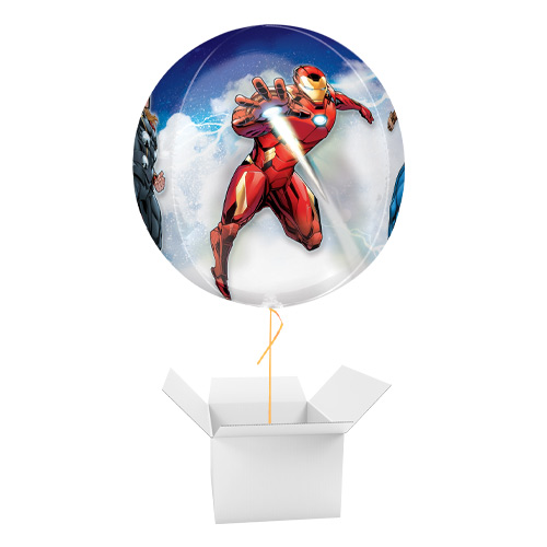 Avengers Marvel Orbz Foil Helium Balloon - Inflated Balloon in a Box Product Gallery Image