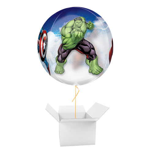 Avengers Marvel Orbz Foil Helium Balloon - Inflated Balloon in a Box Product Gallery Image