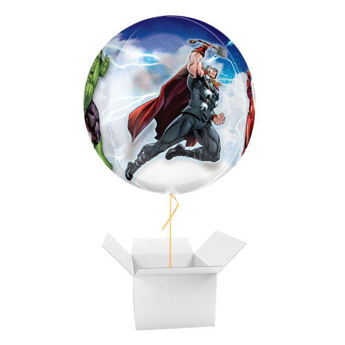 Avengers Marvel Orbz Foil Helium Balloon - Inflated Balloon in a Box Product Gallery Image
