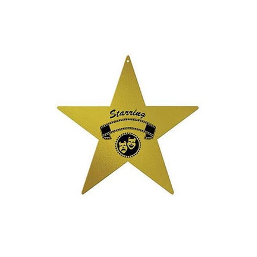 Awards Night Star Foil Decorative Cutout - 12 Inches / 30cm