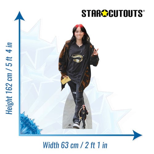 B Eilish Peace Lifesize Cardboard Cutout 162cm Product Gallery Image