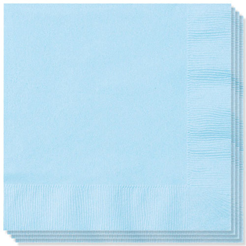 Baby Blue Napkins 40cm 2Ply - Pack of 100 Product Image