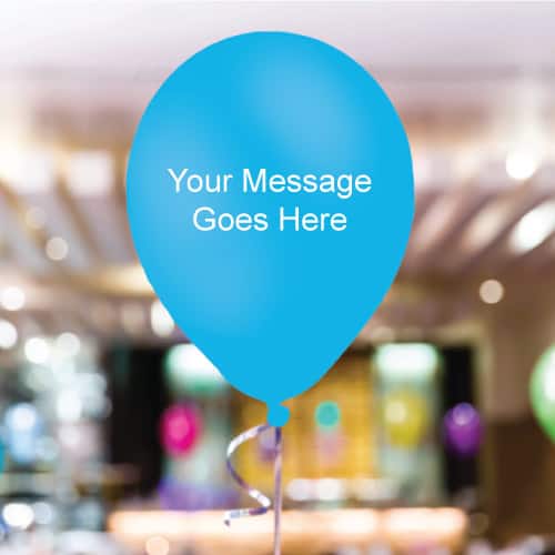 Baby-Blue Personalised 11 Inch Latex - 35 Balloons