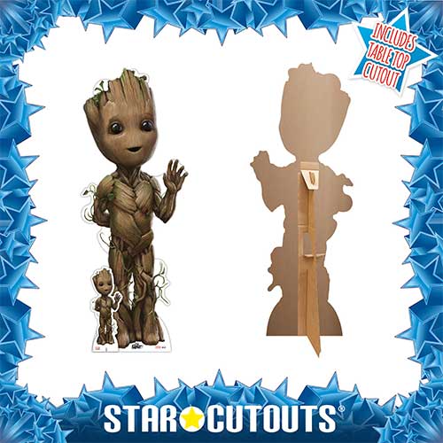 I Am Baby Groot Guardians of the Galaxy Star Mini Cardboard Cutout 95cm Product Gallery Image