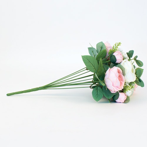 Baby Pink Tintagel Vintage English Rose Bouquet Decoration 42cm Product Gallery Image