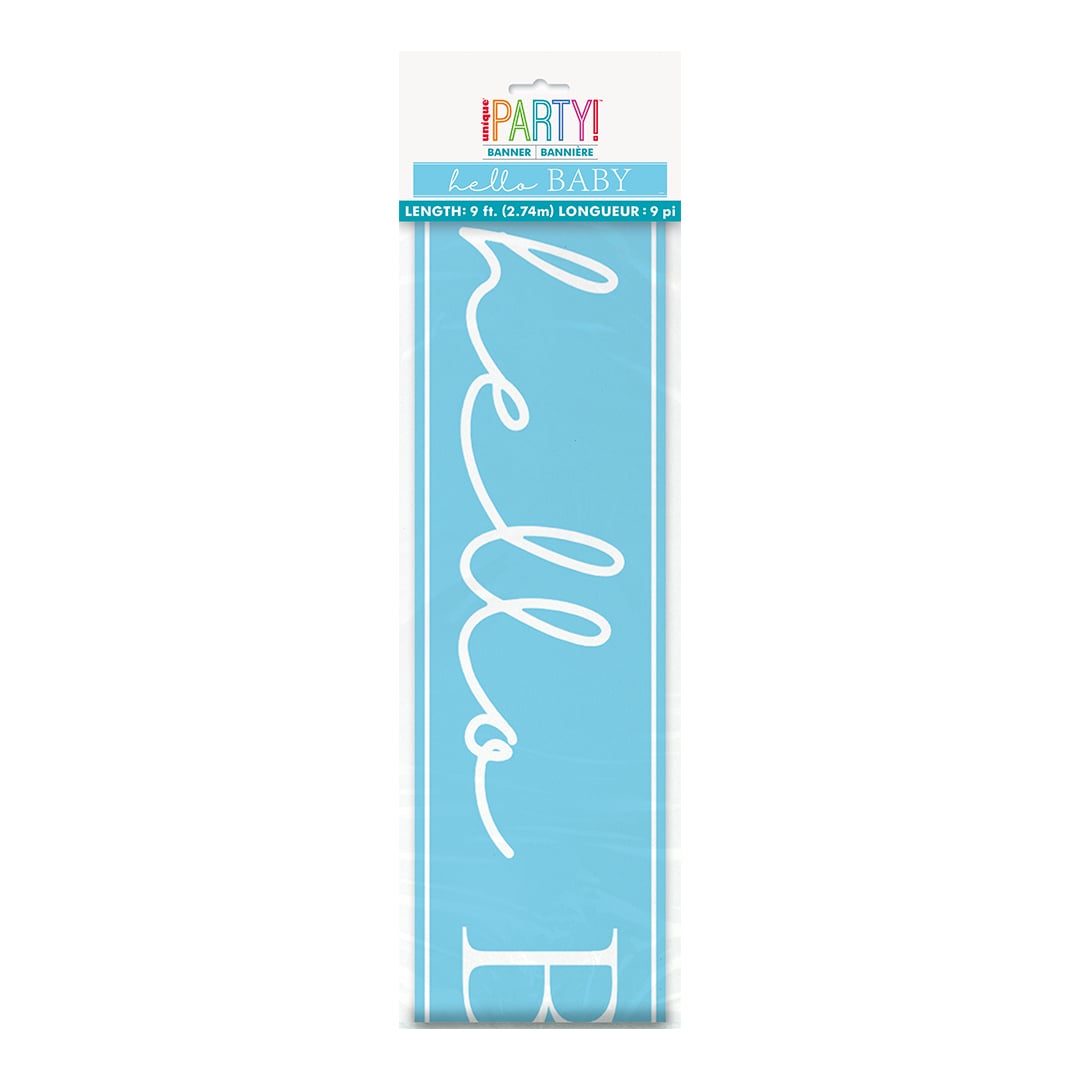 Baby Shower Blue Foil Banner 274cm Product Gallery Image
