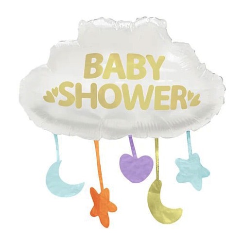 Baby Shower Cloud Helium Foil Shaped Balloon 53cm / 21 in Product Image