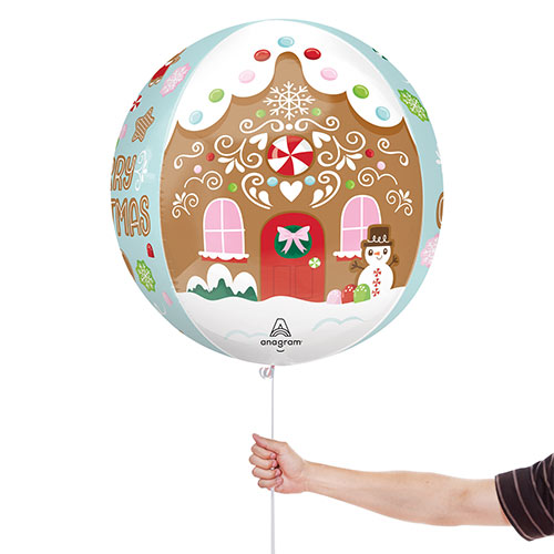 Baking Spirits Bright Christmas Orbz Foil Helium Balloon 38cm / 15 in Product Gallery Image