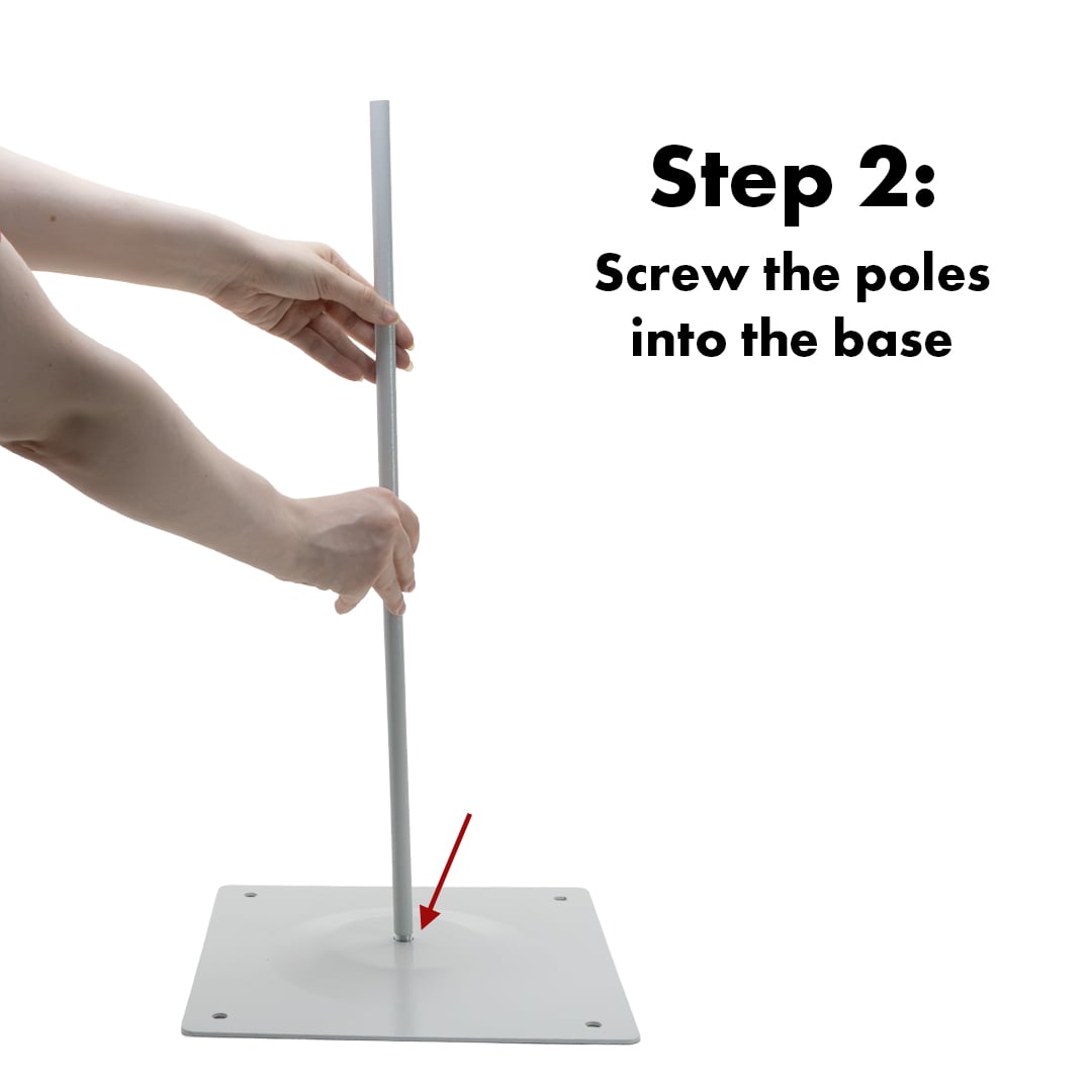 Balloon Column Metal Stand with Base 1.8 m View 6
