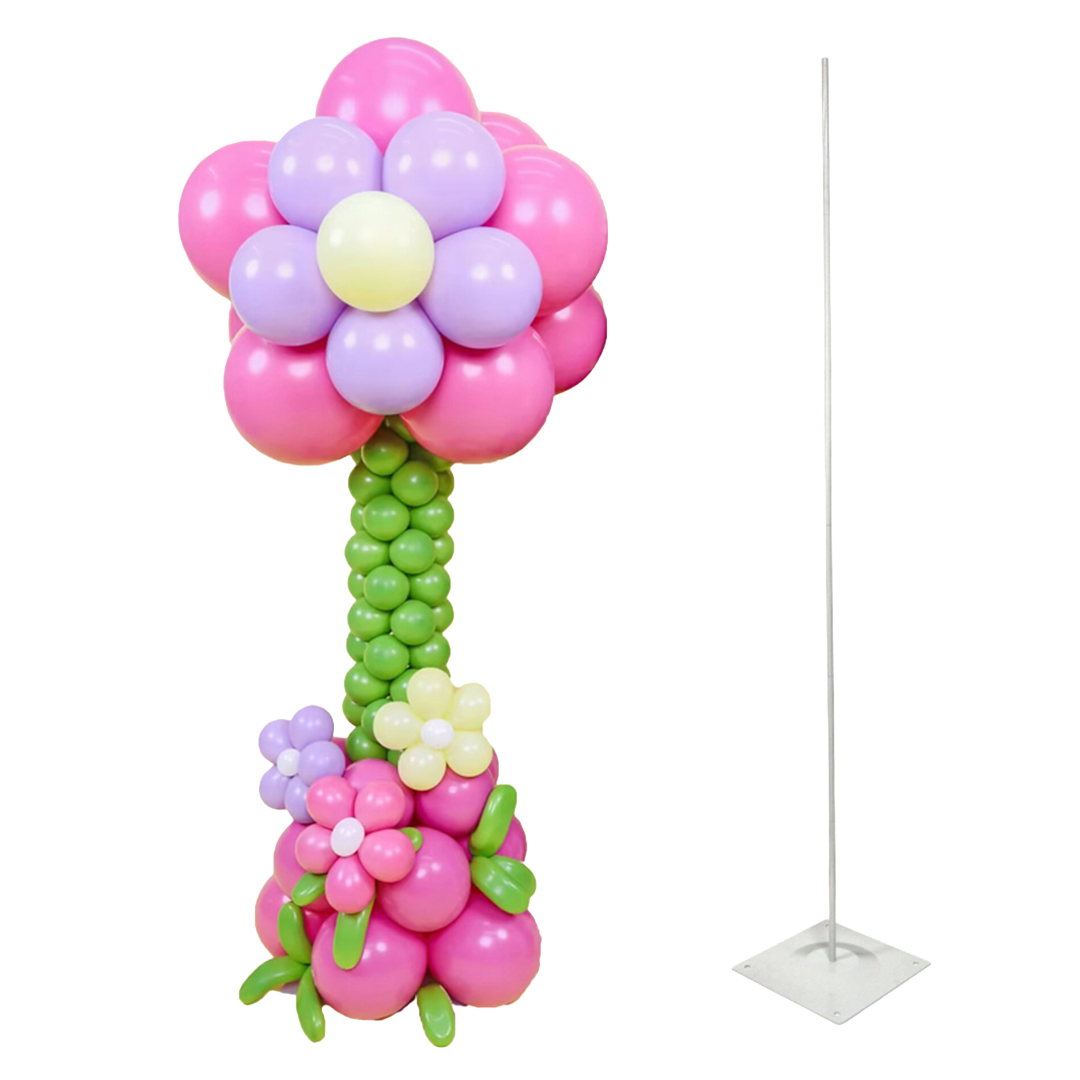 Balloon Column Metal Stand with Base 1.8 m